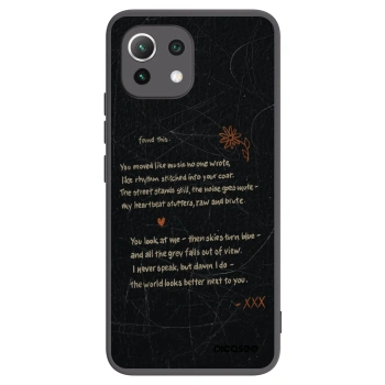 Picasee silikonski črni ovitek za Xiaomi 11 Lite 5G NE - POET