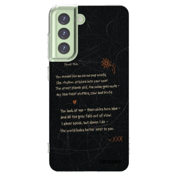 Picasee silikonski prozorni ovitek za Samsung Galaxy S21 FE 5G - POET