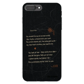 Picasee silikonski prozorni ovitek za Apple iPhone 7 Plus - POET