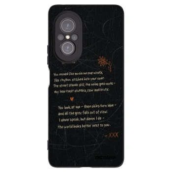 Picasee silikonski črni ovitek za Huawei Nova 9 SE - POET