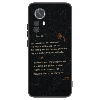Picasee silikonski črni ovitek za Xiaomi 12 Pro - POET