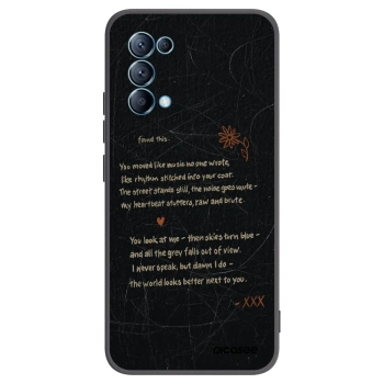 Picasee silikonski črni ovitek za OPPO Reno 5 5G - POET