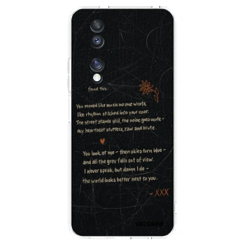 Picasee silikonski prozorni ovitek za Honor 70 - POET