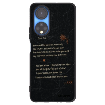 Picasee silikonski črni ovitek za Honor X7 - POET