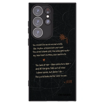 Picasee silikonski črni ovitek za Samsung Galaxy S23 Ultra 5G - POET