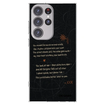 Picasee silikonski prozorni ovitek za Samsung Galaxy S23 Ultra 5G - POET