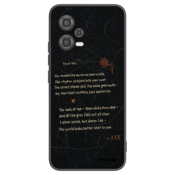 Picasee silikonski črni ovitek za Xiaomi Poco X5 - POET