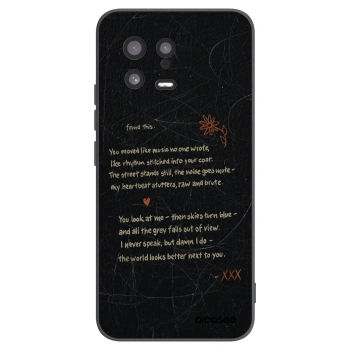 Picasee silikonski črni ovitek za Xiaomi 13 - POET