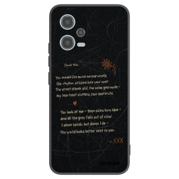 Picasee silikonski črni ovitek za Xiaomi Redmi Note 12 5G - POET