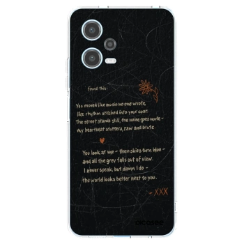 Picasee silikonski prozorni ovitek za Xiaomi Redmi Note 12 5G - POET
