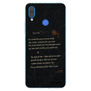 Picasee silikonski prozorni ovitek za Huawei Nova 3 - POET