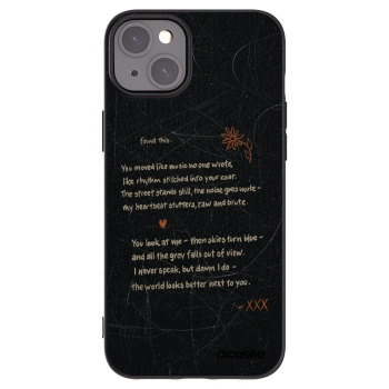Picasee silikonski črni ovitek za Apple iPhone 15 Plus - POET