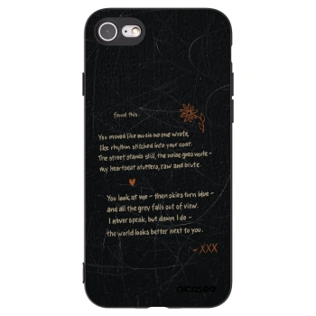 Picasee silikonski črni ovitek za Apple iPhone 8 - POET