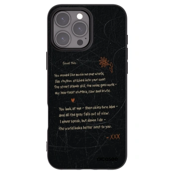 Picasee silikonski črni ovitek za Apple iPhone 16 Pro Max - POET
