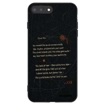 Picasee silikonski črni ovitek za Apple iPhone 8 Plus - POET