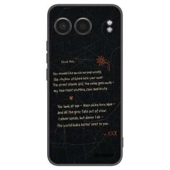 Picasee silikonski črni ovitek za OnePlus Nord 4 - POET