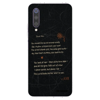 Picasee silikonski prozorni ovitek za Xiaomi Mi 9 - POET