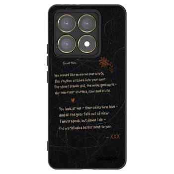 Picasee silikonski črni ovitek za Xiaomi 14T - POET