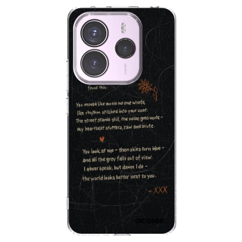 Picasee silikonski prozorni ovitek za Xiaomi Redmi Note 14 5G - POET