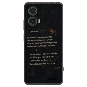 Picasee silikonski črni ovitek za Motorola Moto G35 5G - POET