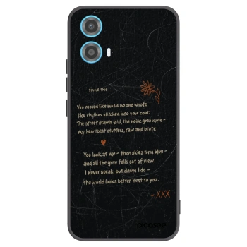 Picasee silikonski črni ovitek za Motorola Moto G34 5G - POET