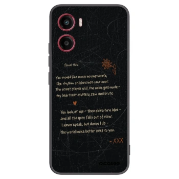 Picasee silikonski črni ovitek za Motorola Moto G05 - POET