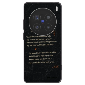 Picasee silikonski črni ovitek za Vivo X200 Pro - POET