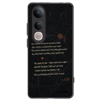 Picasee silikonski črni ovitek za Vivo V50 Lite 5G - POET