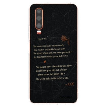Picasee silikonski prozorni ovitek za Huawei P30 - POET