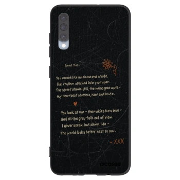 Picasee silikonski črni ovitek za Samsung Galaxy A70 A705F - POET