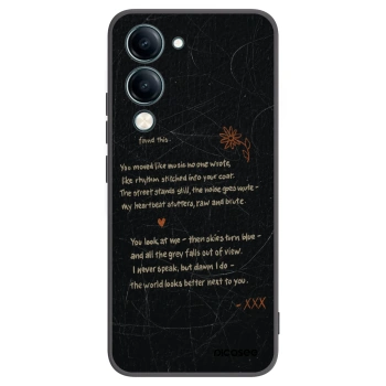 Picasee silikonski črni ovitek za Vivo Y29s 5G - POET