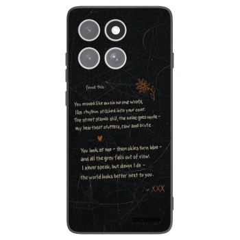 Picasee silikonski črni ovitek za Motorola Edge 60 Fusion - POET