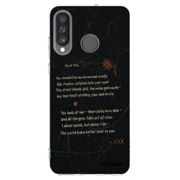 Picasee silikonski prozorni ovitek za Huawei P30 Lite - POET