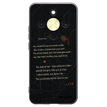 Picasee silikonski črni ovitek za Honor Magic8 Lite 5G - POET