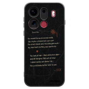 Picasee silikonski črni ovitek za OPPO Find X9 Pro - POET