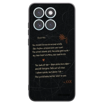 Picasee silikonski črni ovitek za Motorola Edge 70 Fusion - POET