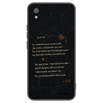 Picasee silikonski črni ovitek za Xiaomi Redmi 7A - POET