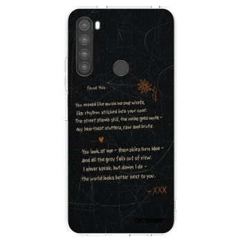 Picasee silikonski prozorni ovitek za Xiaomi Redmi Note 8 - POET