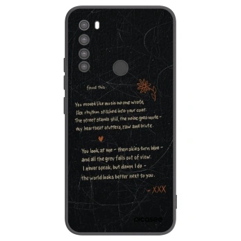 Picasee silikonski črni ovitek za Xiaomi Redmi Note 8 - POET