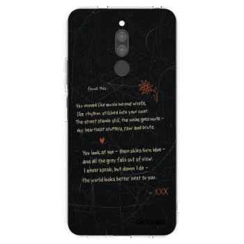 Picasee silikonski prozorni ovitek za Xiaomi Redmi 8 - POET