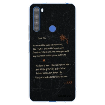 Picasee silikonski prozorni ovitek za Xiaomi Redmi Note 8T - POET