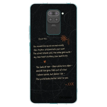 Picasee silikonski črni ovitek za Xiaomi Redmi Note 9 - POET