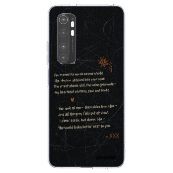Picasee silikonski prozorni ovitek za Xiaomi Mi Note 10 Lite - POET