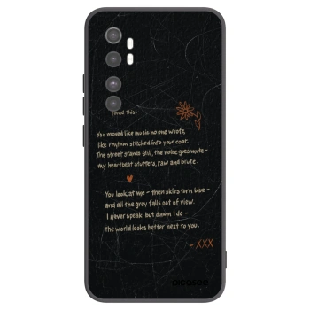Picasee silikonski črni ovitek za Xiaomi Mi Note 10 Lite - POET