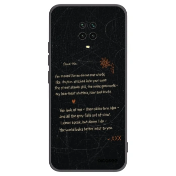 Picasee silikonski črni ovitek za Xiaomi Redmi Note 9S - POET