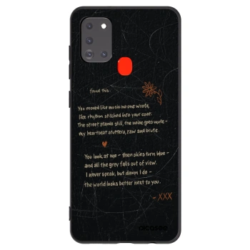 Picasee silikonski črni ovitek za Samsung Galaxy A21s - POET