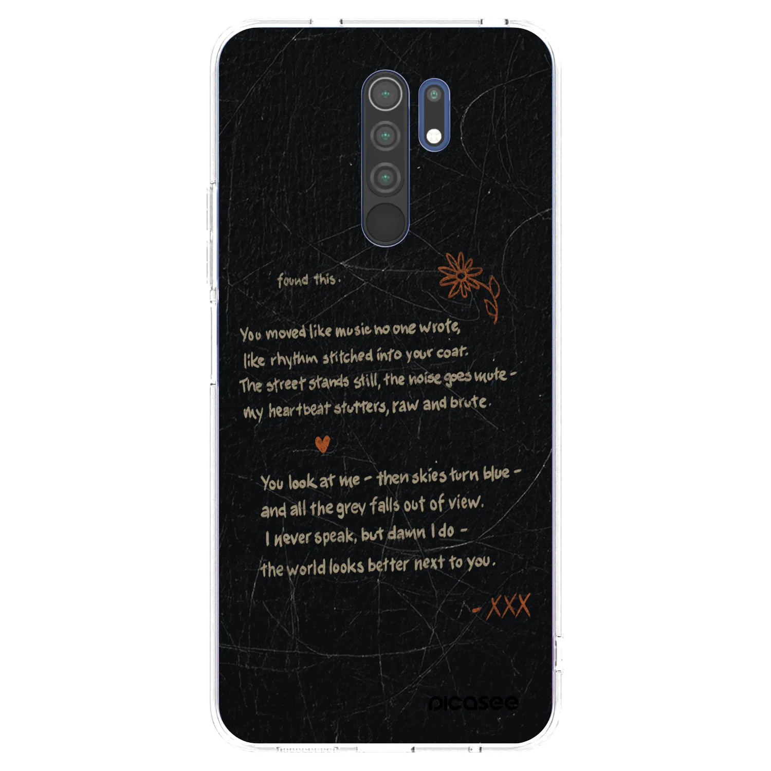 Picasee silikonski prozorni ovitek za Xiaomi Redmi 9 - POET