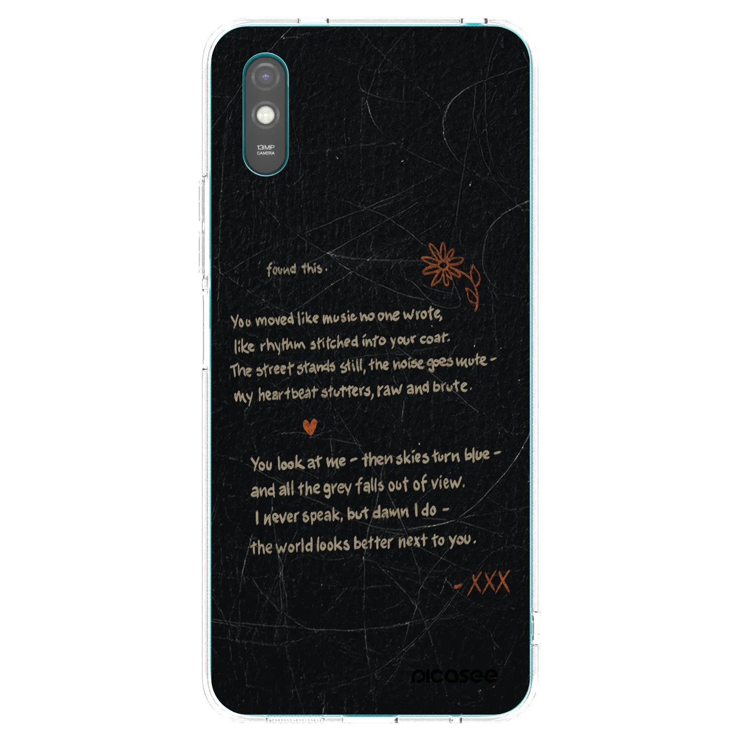 Picasee silikonski prozorni ovitek za Xiaomi Redmi 9A - POET