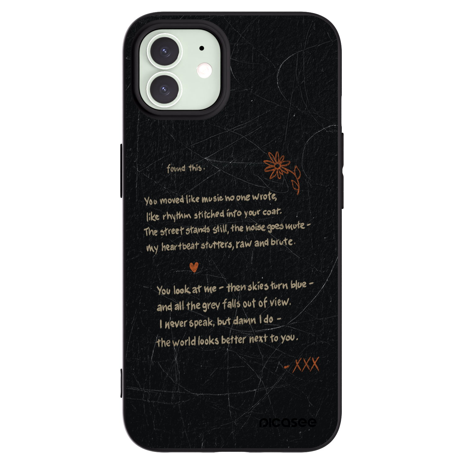 Picasee silikonski črni ovitek za Apple iPhone 12 - POET
