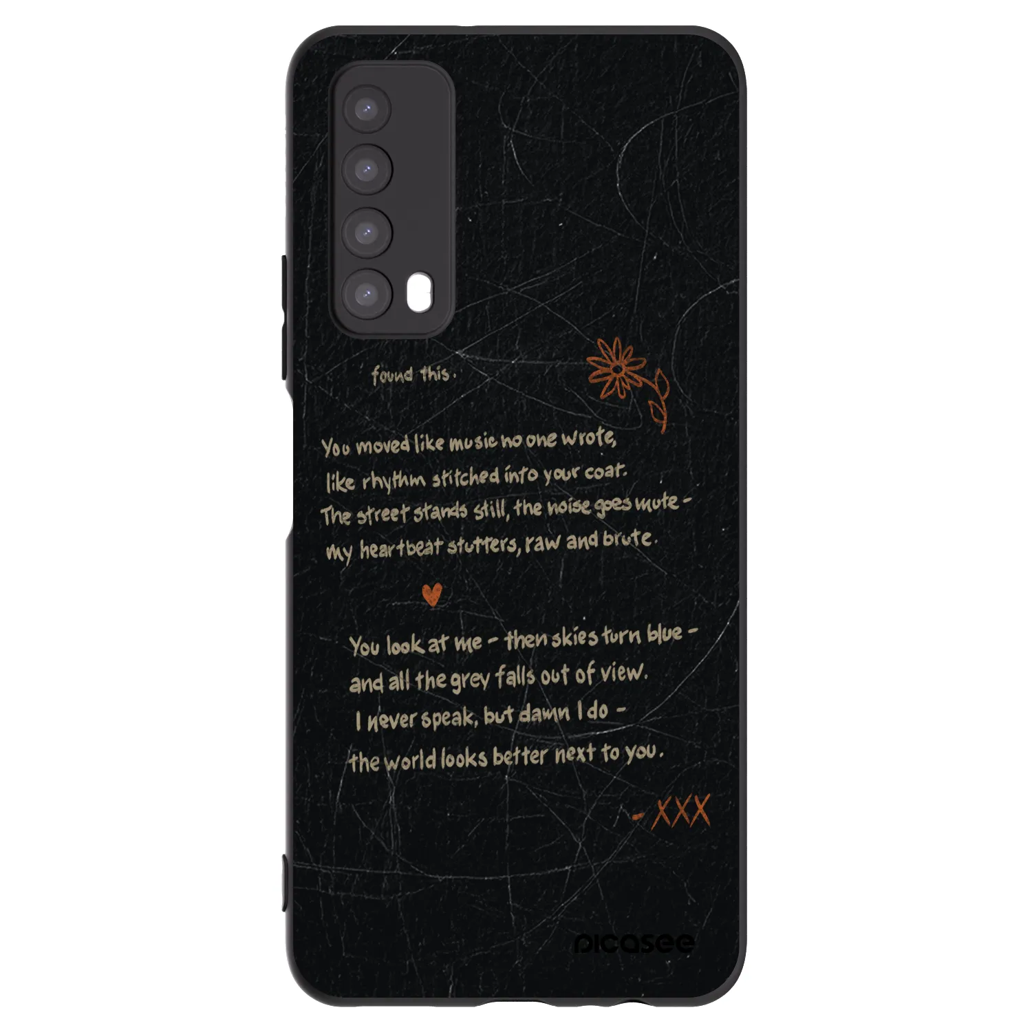 Picasee silikonski črni ovitek za Huawei P Smart 2021 - POET